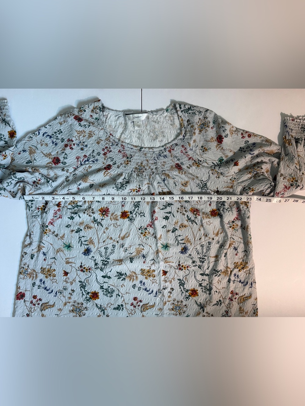 CJ Banks Floral Cottagecore Long Sleeve Blouse Women's Size 2X - Picture 6 of 9